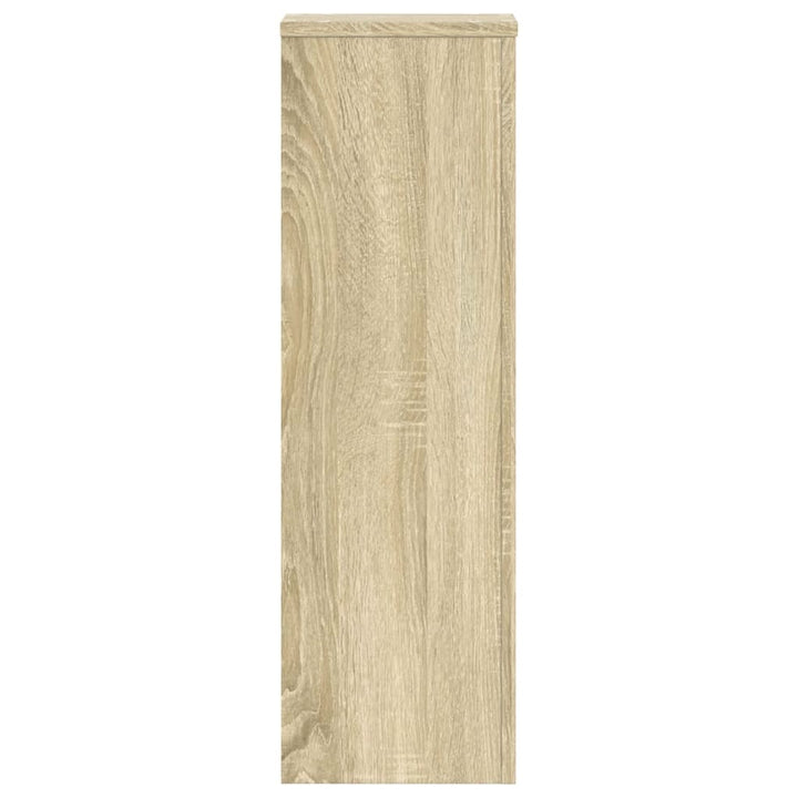 plantestativer 2 stk. 25x25x80 cm konstrueret træ sonoma-eg