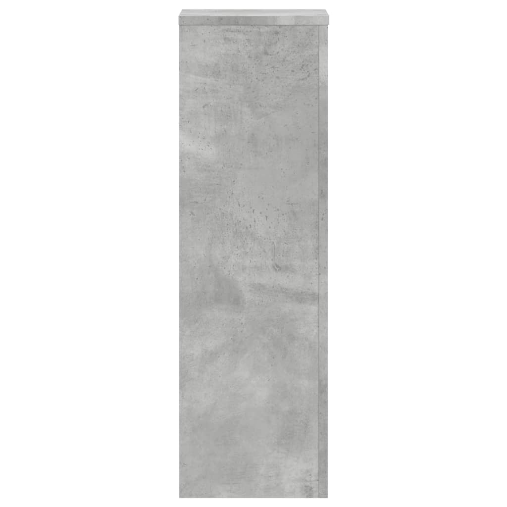 plantestativer 2 stk. 25x25x80 cm konstrueret træ betongrå