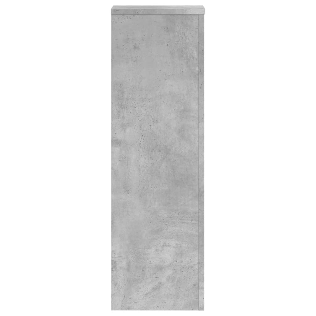 plantestativer 2 stk. 25x25x80 cm konstrueret træ betongrå
