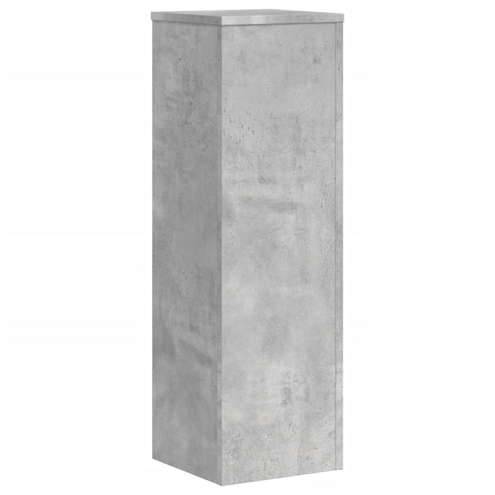 plantestativer 2 stk. 25x25x80 cm konstrueret træ betongrå