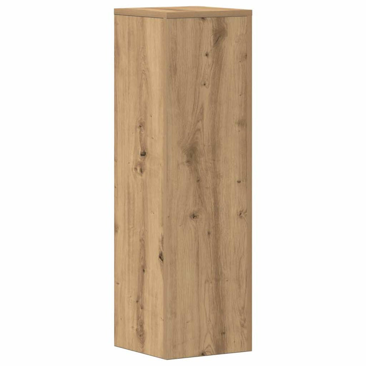 plantestativer 2 stk. 25x25x80 cm konstrueret træ egetræsfarvet