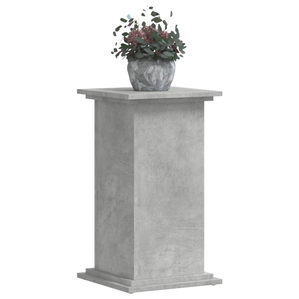 plantestativ 33x33x60 cm konstrueret træ betongrå