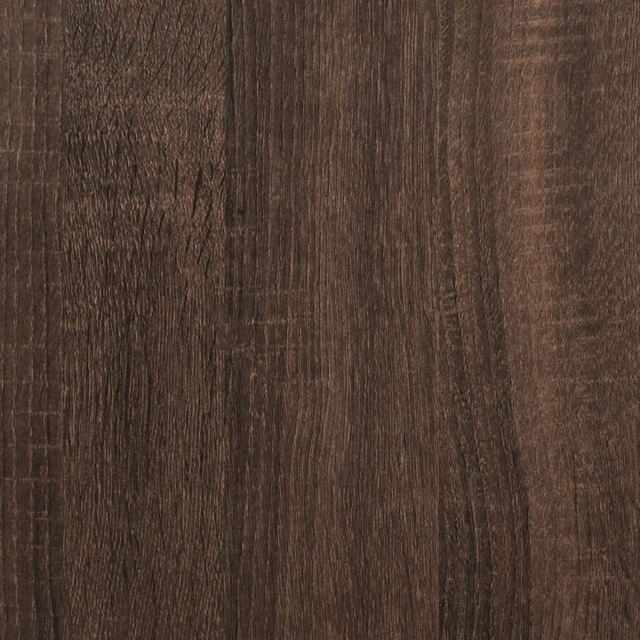 plantestativ 33x33x60 cm konstrueret træ brun egetræsfarve