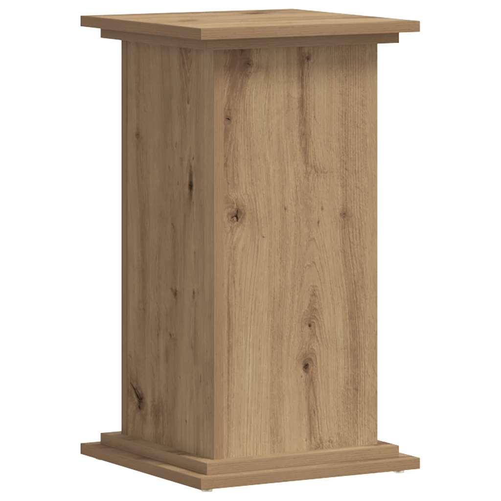 plantestativ 33x33x60 cm konstrueret træ gammelt egetræslook