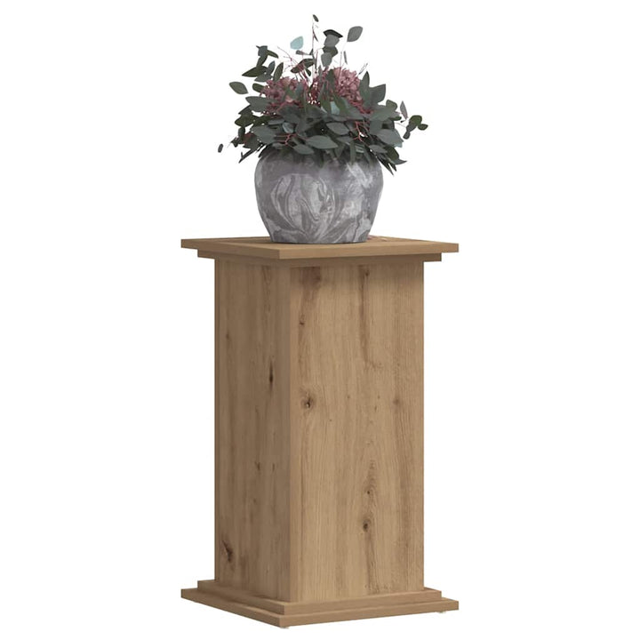 plantestativ 33x33x60 cm konstrueret træ gammelt egetræslook