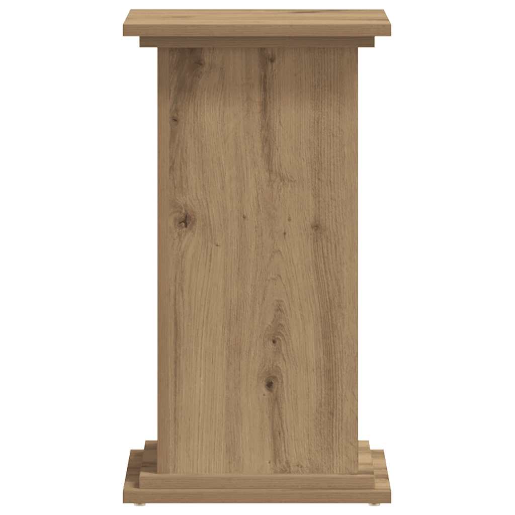 plantestativ 33x33x60 cm konstrueret træ gammelt egetræslook