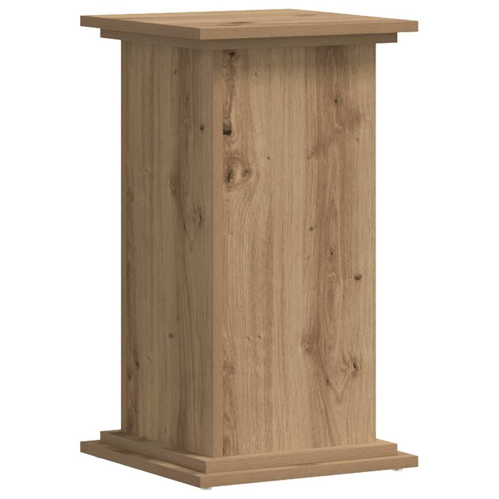 plantestativ 33x33x60 cm konstrueret træ gammelt egetræslook
