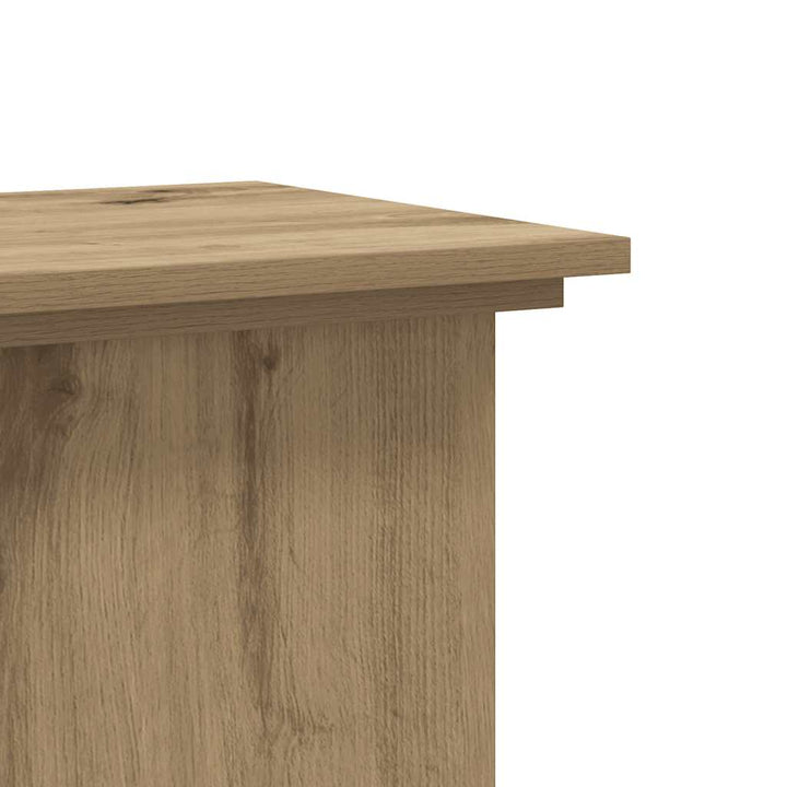 plantestativ 33x33x60 cm konstrueret træ gammelt egetræslook