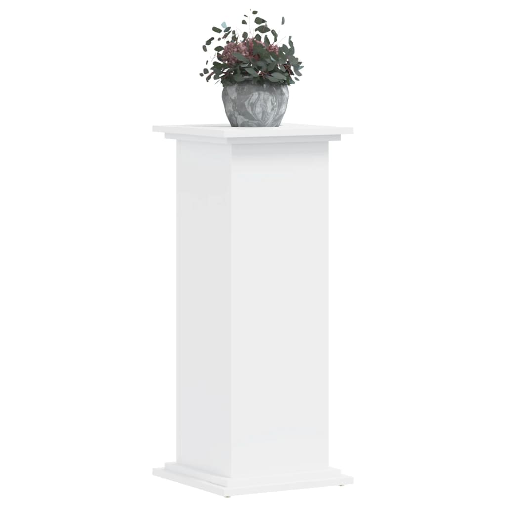 plantestativ 33x33x80 cm konstrueret træ hvid