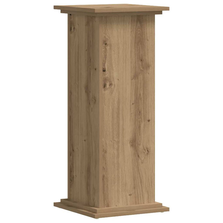 plantestativ 33x33x80 cm konstrueret træ gammelt egetræslook