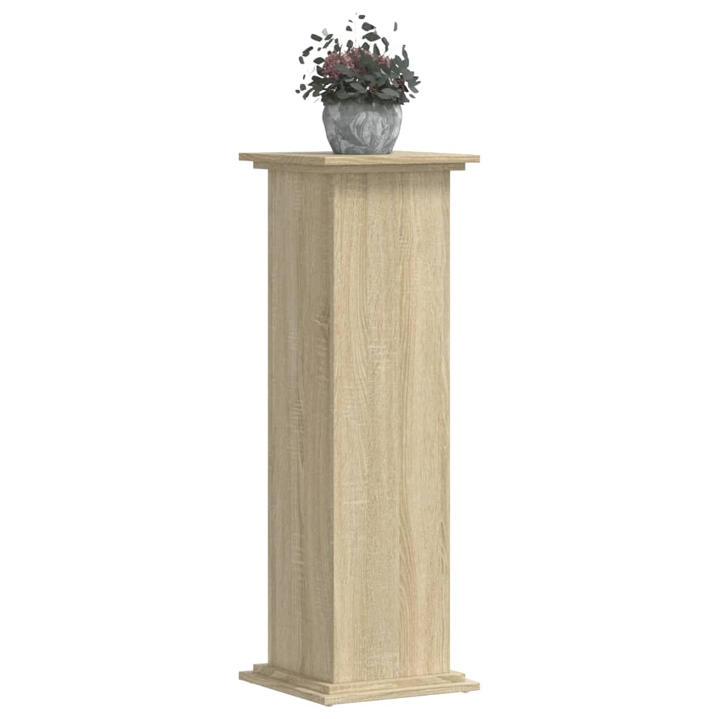 plantestativ 33x33x100 cm konstrueret træ sonoma-eg
