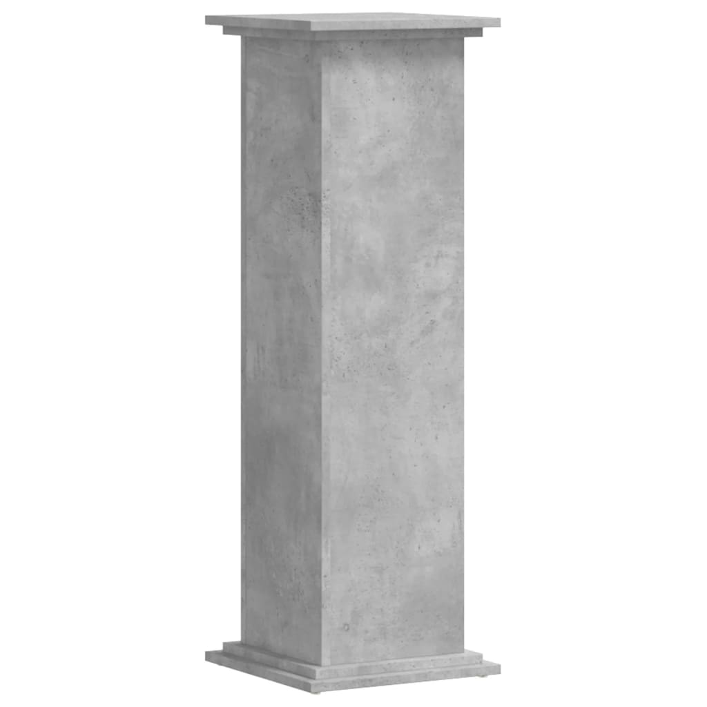 plantestativ 33x33x100 cm konstrueret træ betongrå