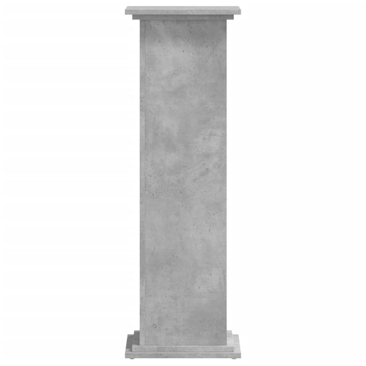 plantestativ 33x33x100 cm konstrueret træ betongrå