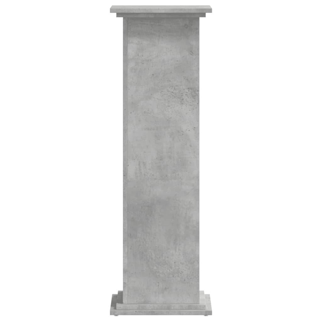 plantestativ 33x33x100 cm konstrueret træ betongrå