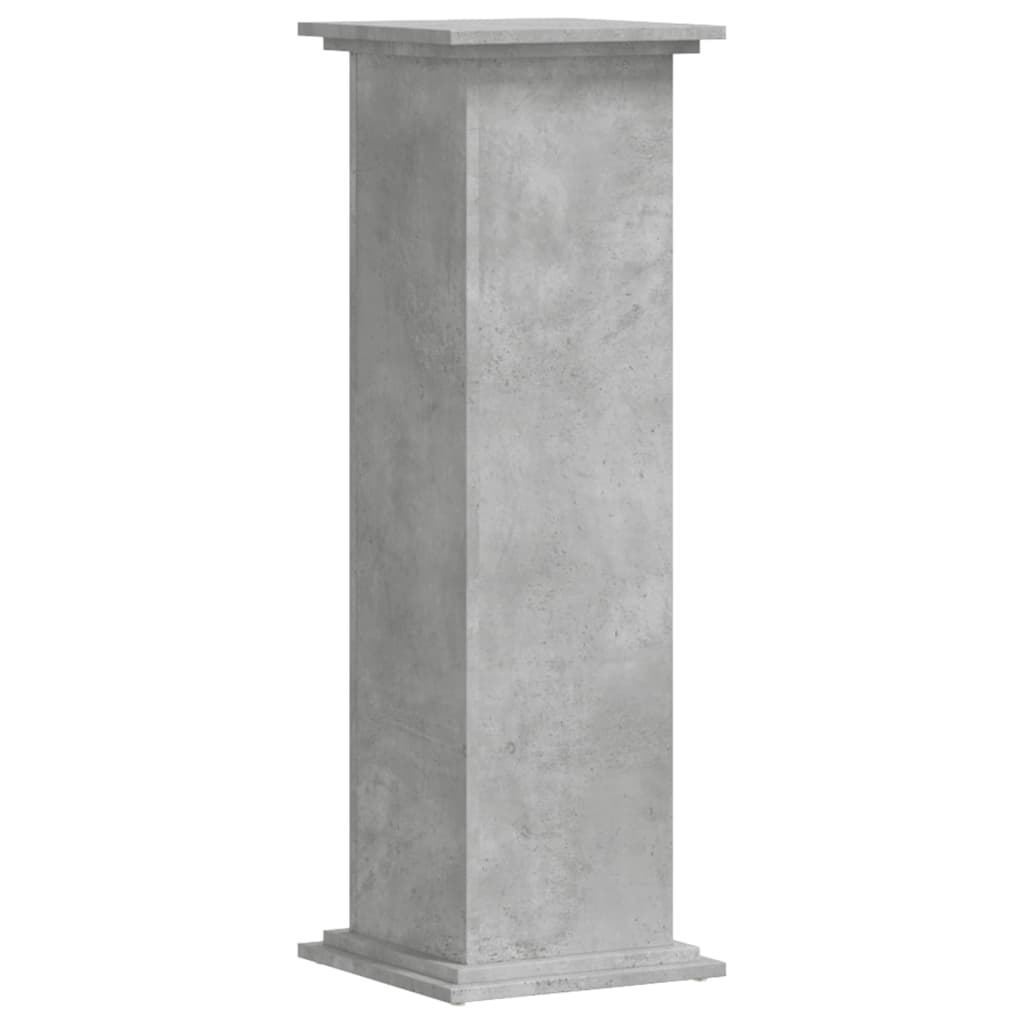 plantestativ 33x33x100 cm konstrueret træ betongrå