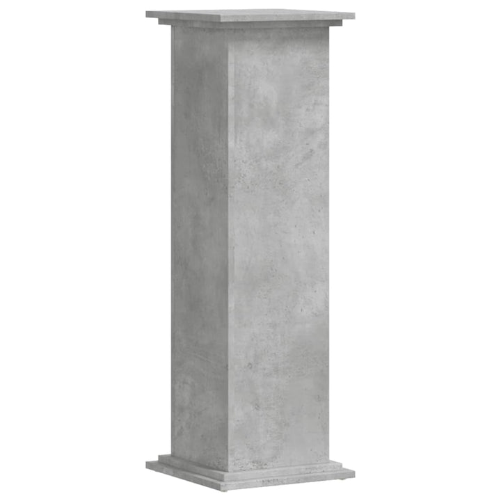 plantestativ 33x33x100 cm konstrueret træ betongrå