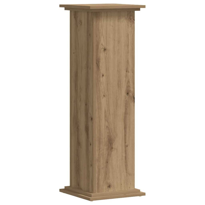 plantestativ 33x33x100 cm konstrueret træ gammelt egetræslook