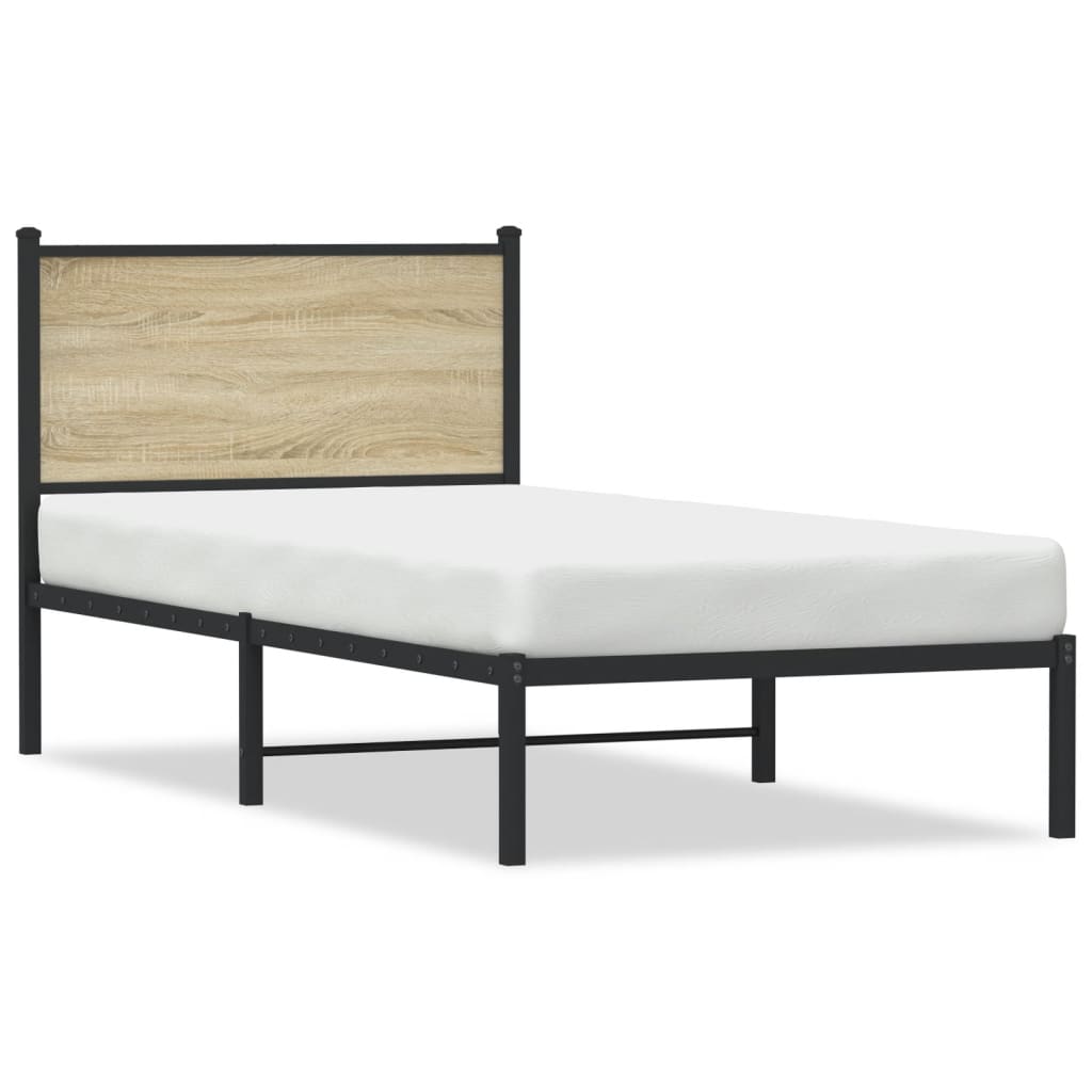 sengeramme uden madras 75x190 cm metal sonoma-eg