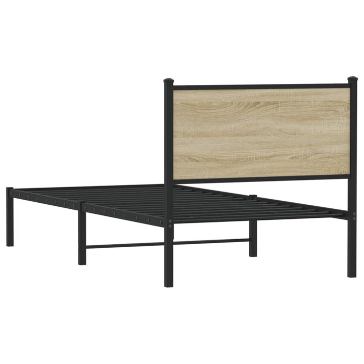 sengeramme uden madras 75x190 cm metal sonoma-eg