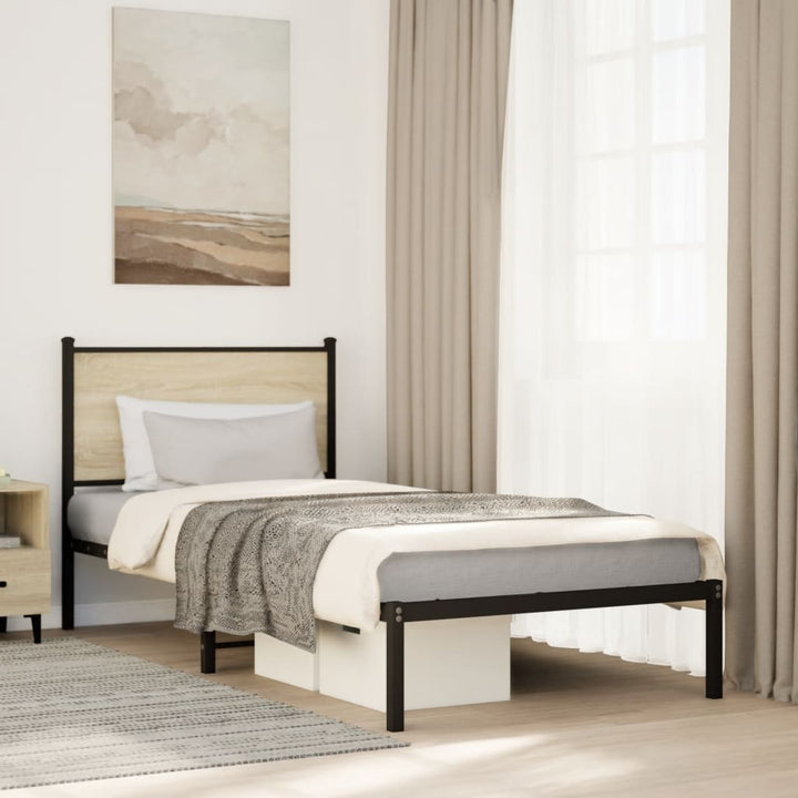 sengeramme uden madras 75x190 cm metal sonoma-eg