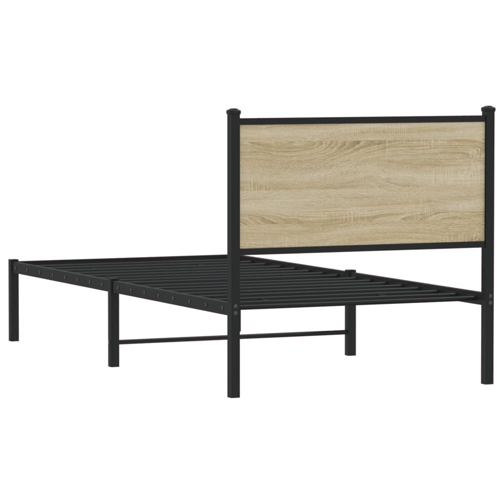 sengeramme uden madras 80x200 cm metal sonoma-eg