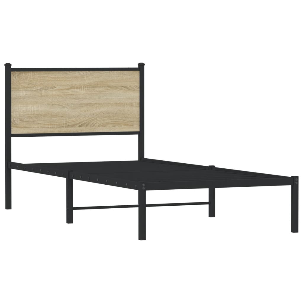 sengeramme uden madras 90x190 cm metal sonoma-eg