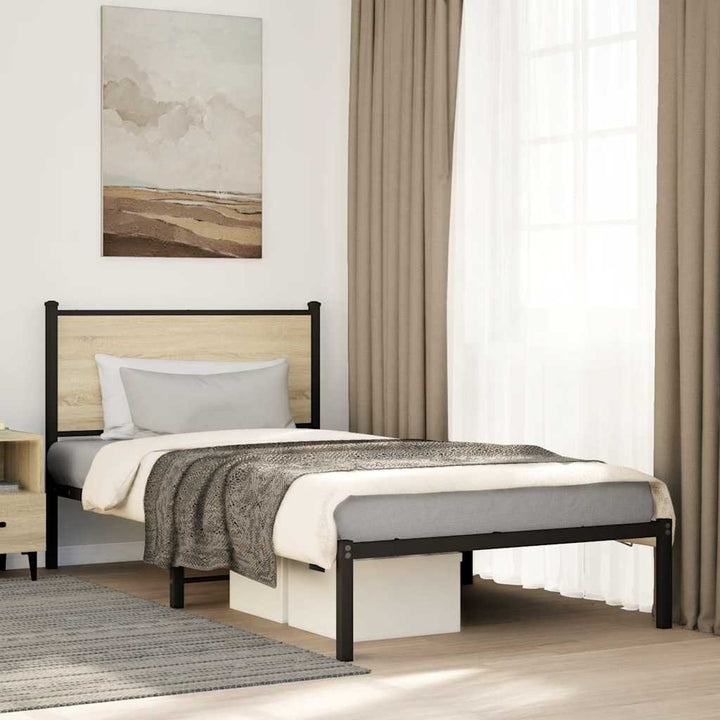 sengeramme uden madras 100x190 cm metal sonoma-eg
