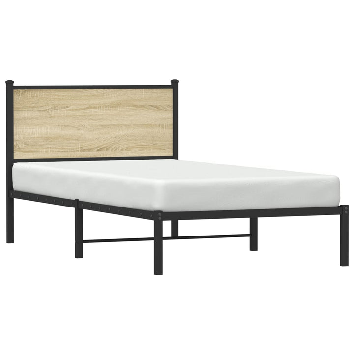 sengeramme uden madras 100x200 cm metal sonoma-eg