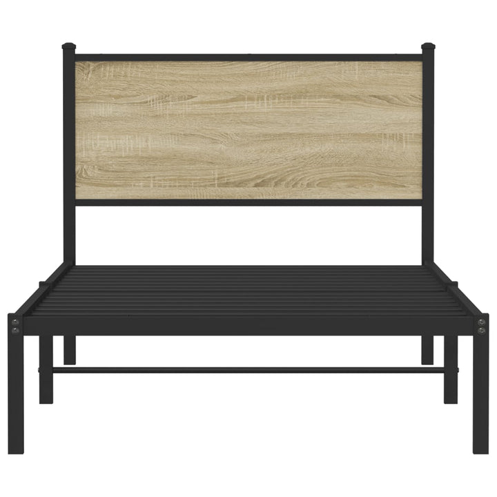 sengeramme uden madras 100x200 cm metal sonoma-eg