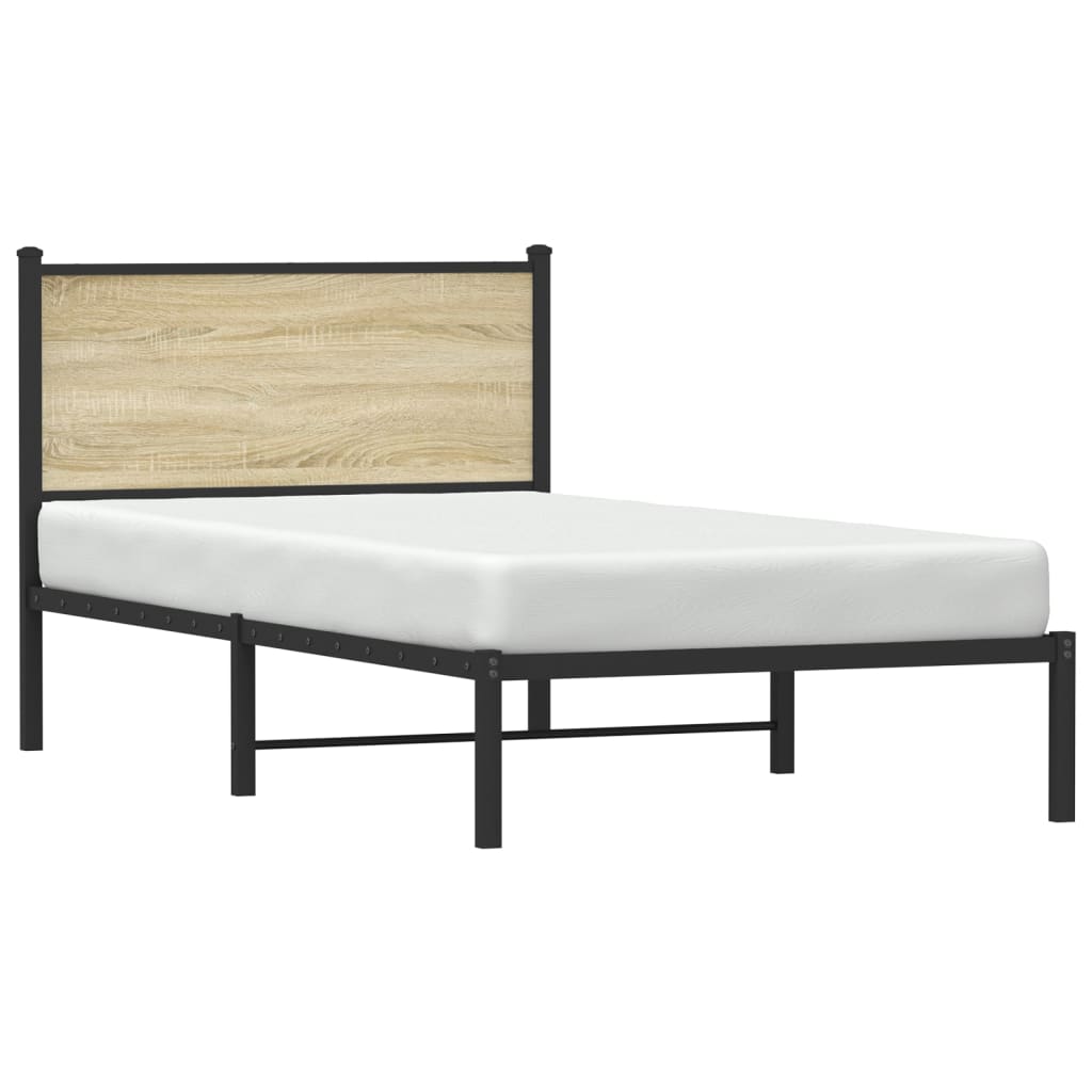 sengeramme uden madras 107x203 cm metal sonoma-eg
