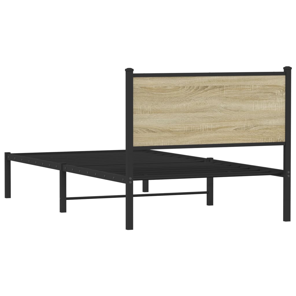sengeramme uden madras 107x203 cm metal sonoma-eg