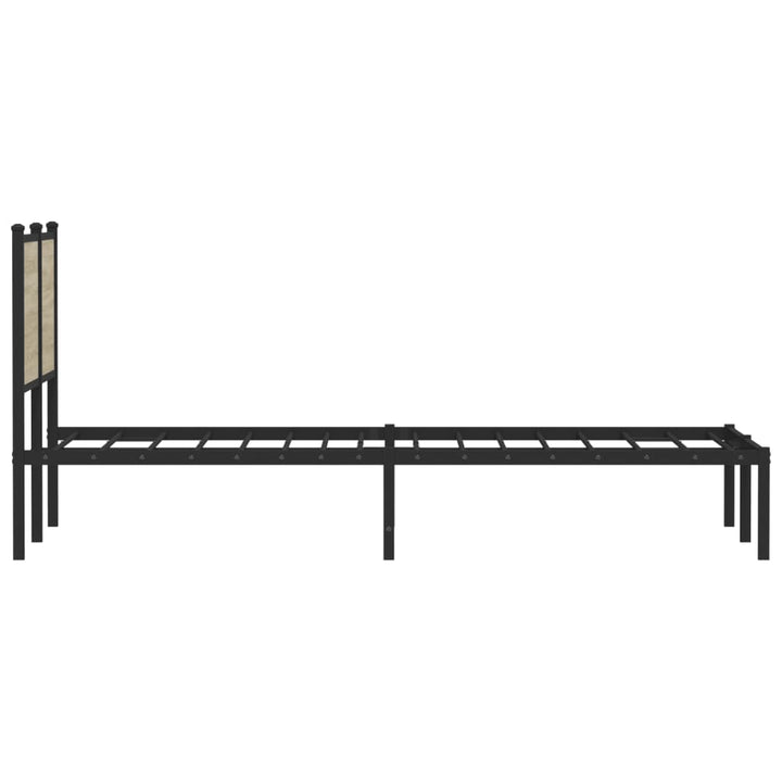 sengeramme uden madras 120x200 cm metal sonoma-eg