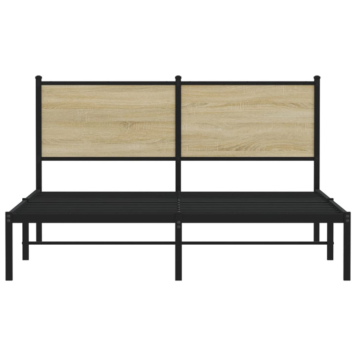 sengeramme uden madras 140x200 cm metal sonoma-eg
