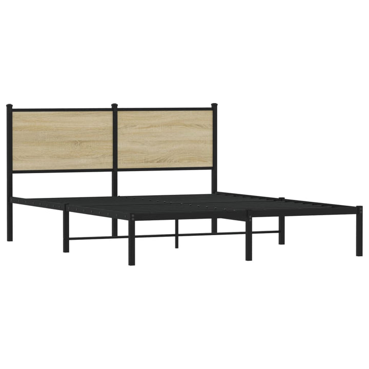 sengeramme uden madras 150x200 cm metal sonoma-eg