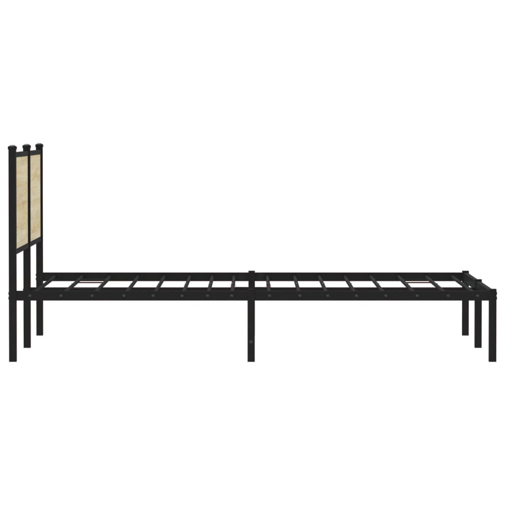 sengeramme uden madras 150x200 cm metal sonoma-eg