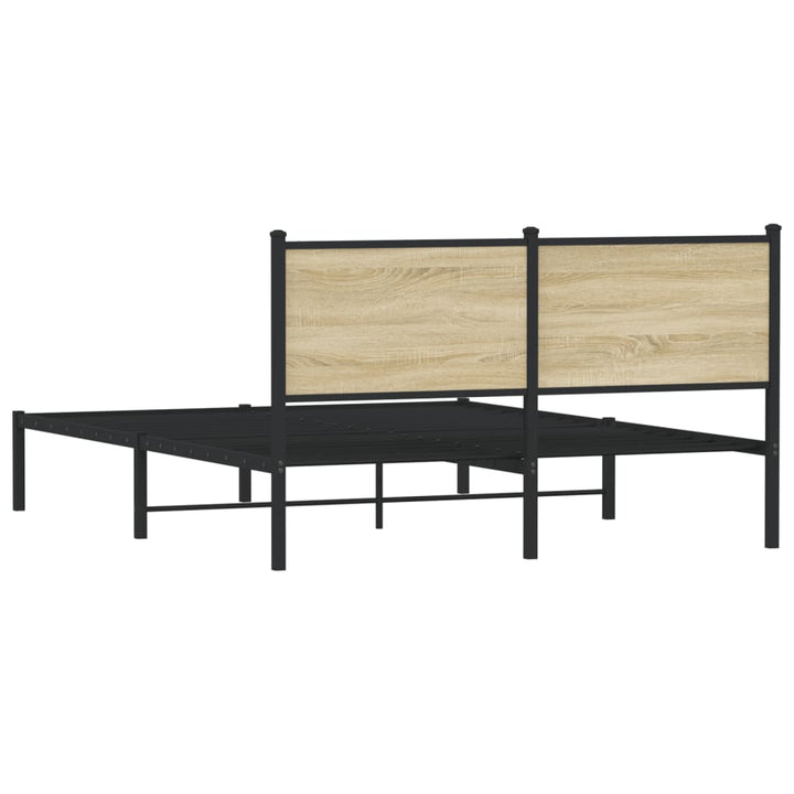 sengeramme uden madras 150x200 cm metal sonoma-eg