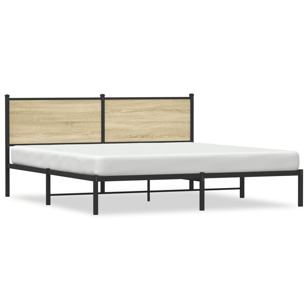 sengeramme uden madras 160x200 cm metal sonoma-eg