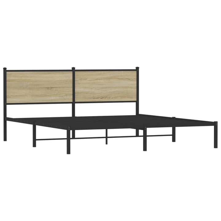 sengeramme uden madras 160x200 cm metal sonoma-eg