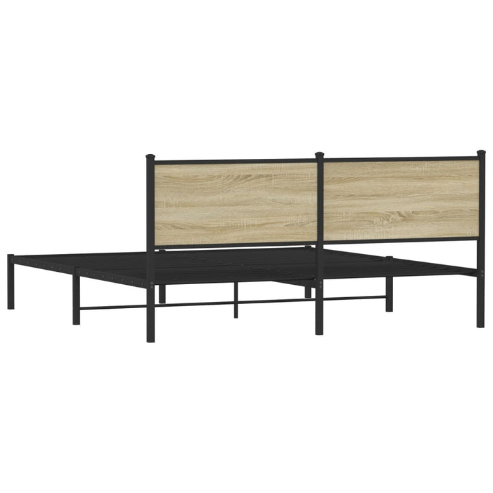 sengeramme uden madras 160x200 cm metal sonoma-eg