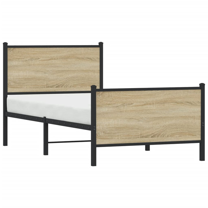 sengeramme uden madras 75x190 cm metal sonoma-eg