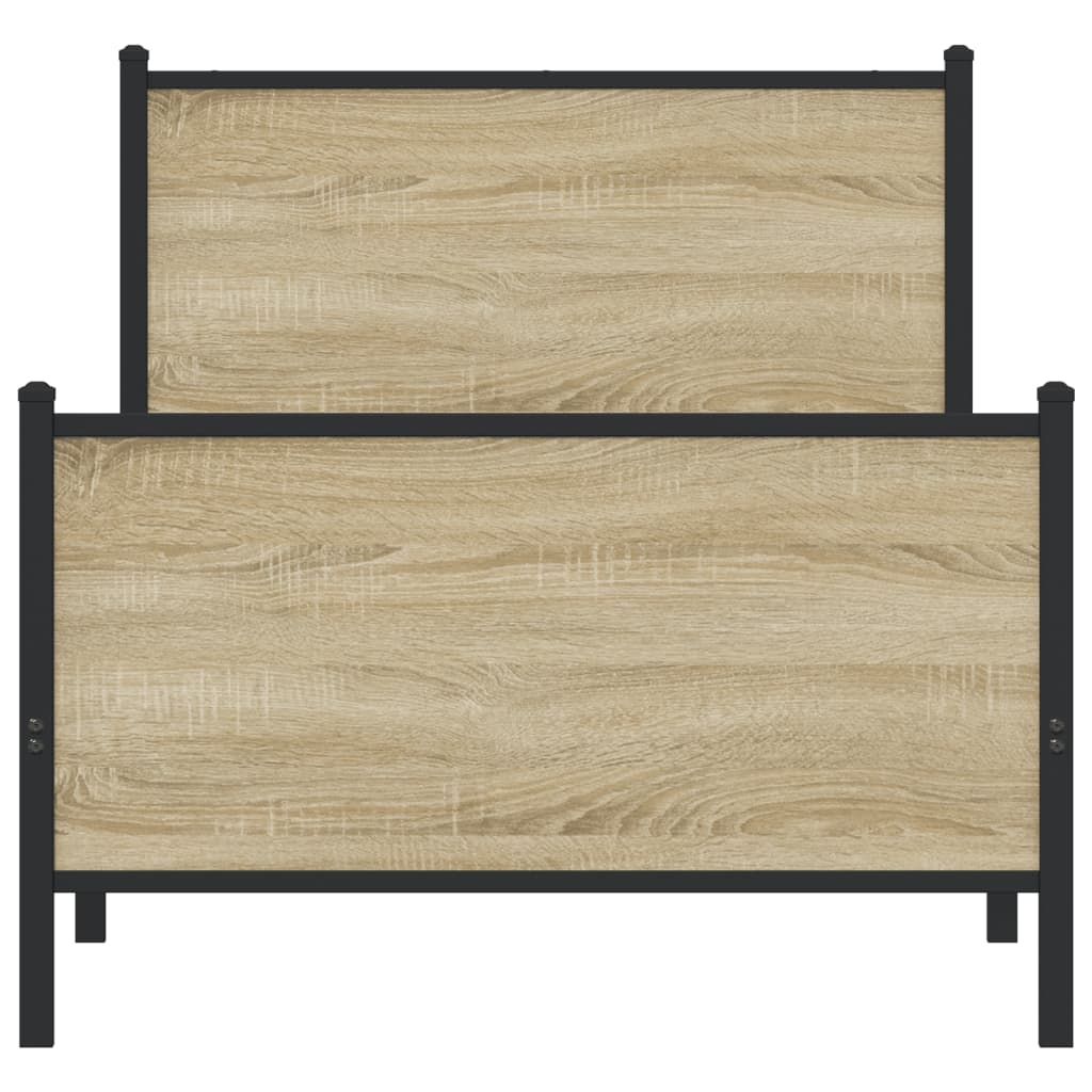sengeramme uden madras 75x190 cm metal sonoma-eg
