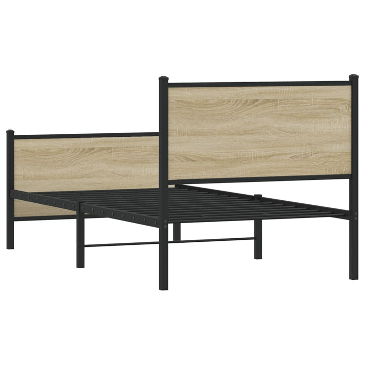 sengeramme uden madras 80x200 cm metal sonoma-eg