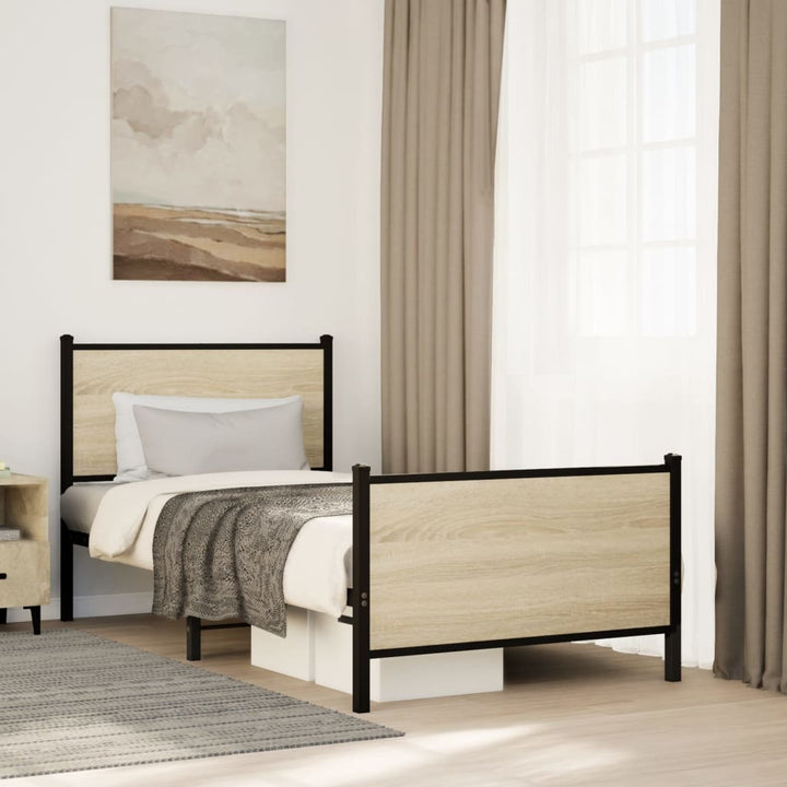 sengeramme uden madras 80x200 cm metal sonoma-eg