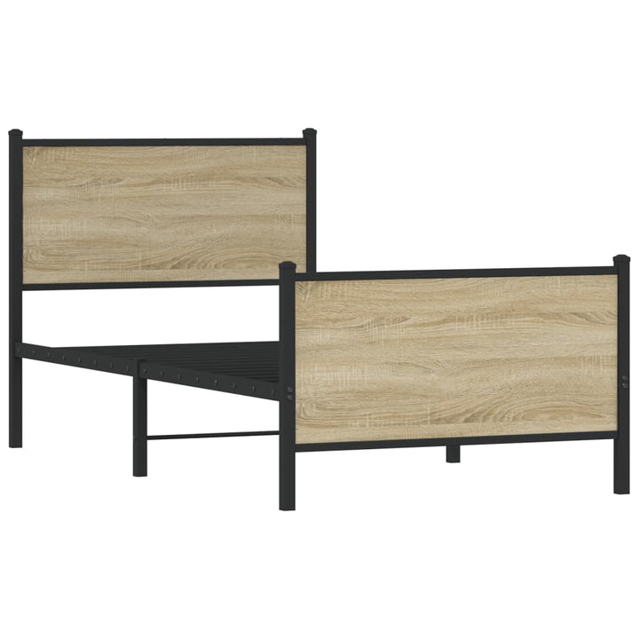 sengeramme uden madras 90x190 cm metal sonoma-eg