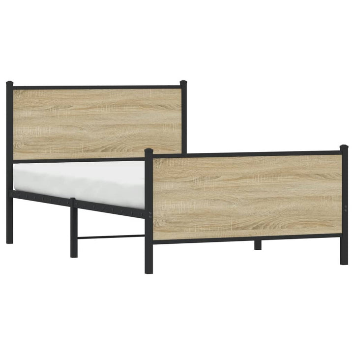 sengeramme uden madras 100x190 cm metal sonoma-eg
