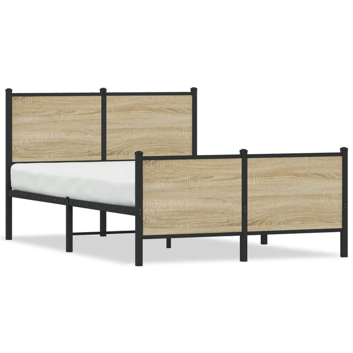 sengeramme uden madras 120x200 cm metal sonoma-eg