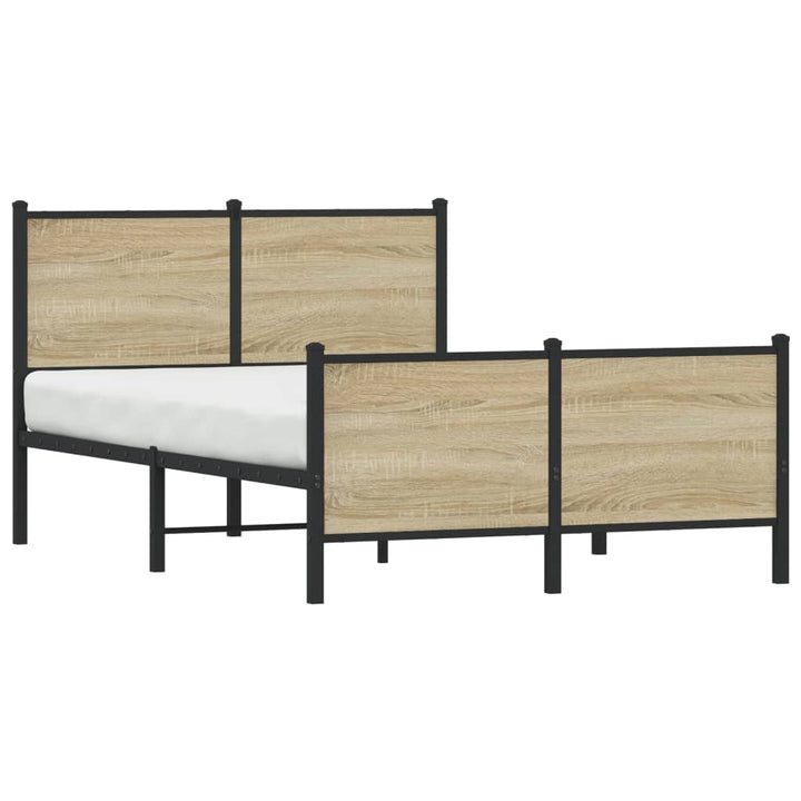 sengeramme uden madras 120x200 cm metal sonoma-eg