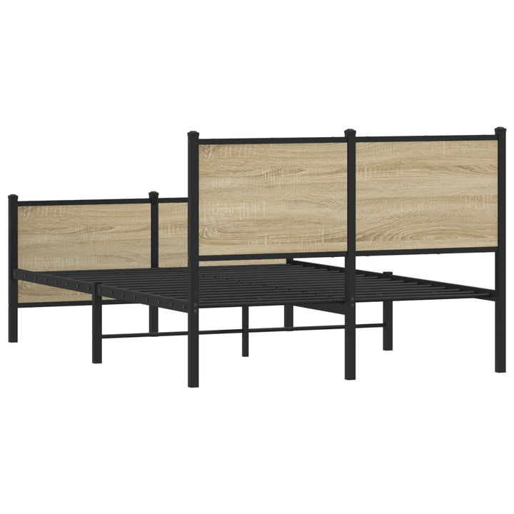 sengeramme uden madras 120x200 cm metal sonoma-eg
