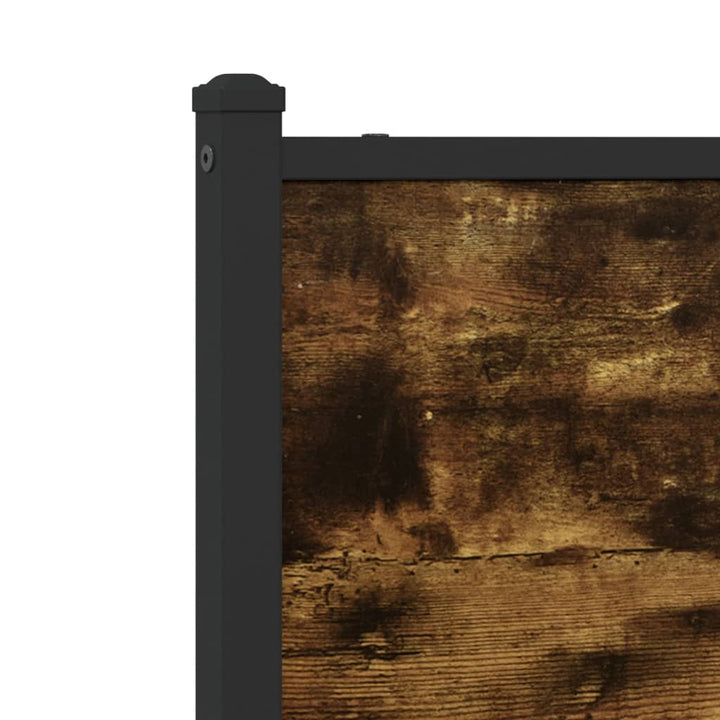 sengeramme uden madras 80x200 cm metal røget egetræsfarve