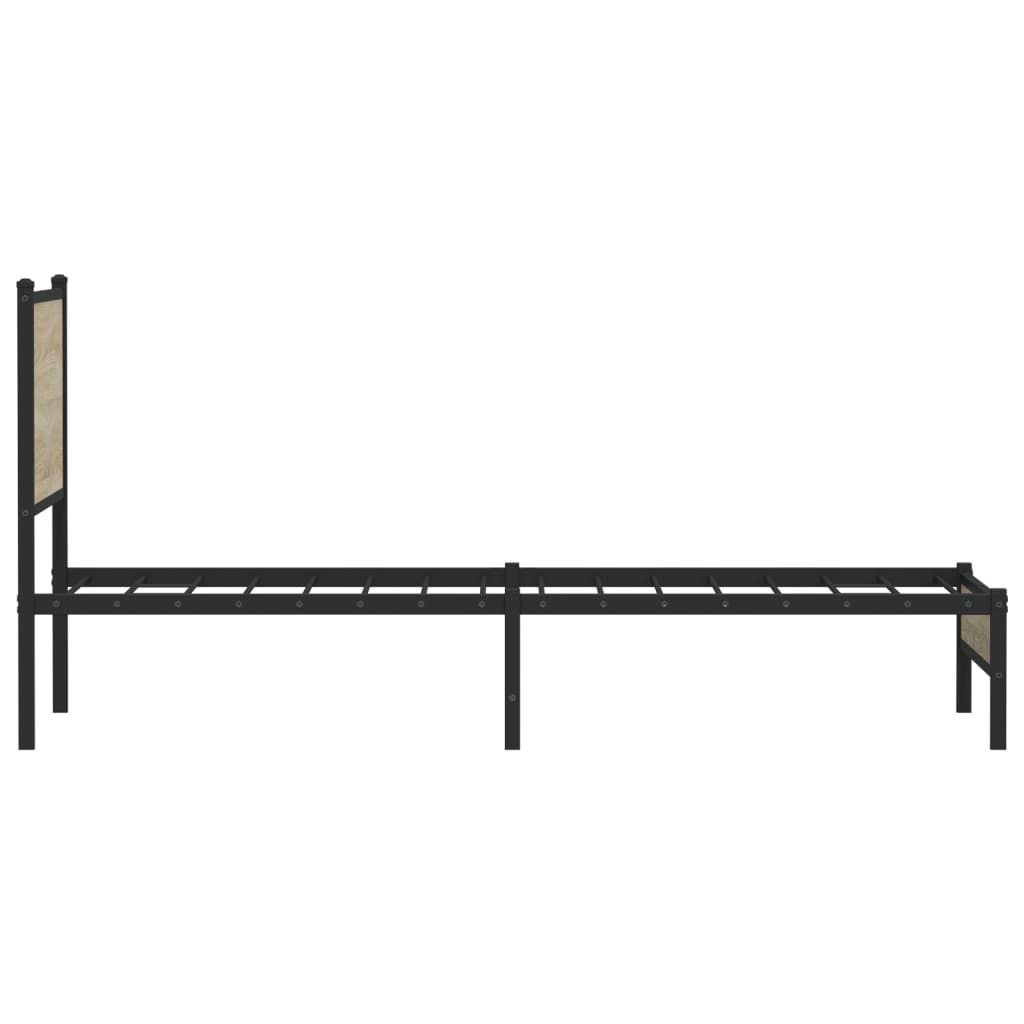 sengeramme uden madras 75x190 cm metal sonoma-eg